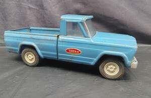 1960s Tonka Blue Jeep Pickup Truck 9-inch Pressed Steel Vintage Toy!